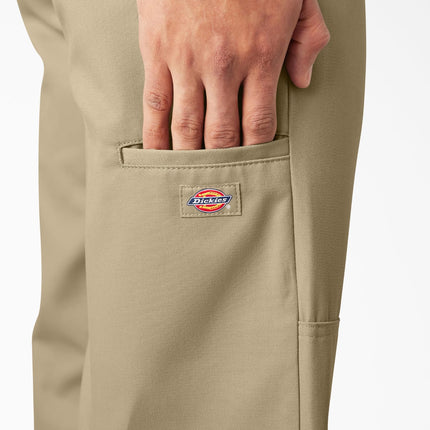 Dickies Men's Loose Fit Double Knee Work Pants, Khaki, 44W x 30L