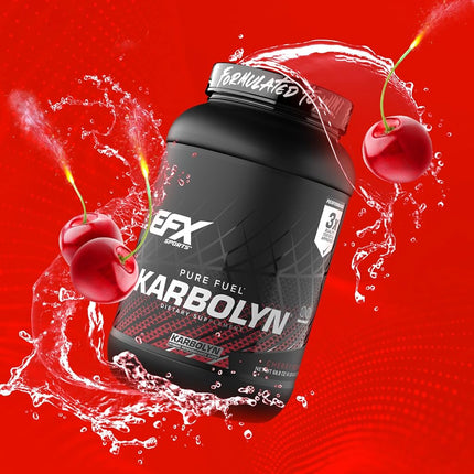 EFX Sports Karbolyn Fuel Complex Carbohydrate Powder Intense Energy Supplement Shake | Pre Workout & Post Workout Recovery Drink for Sustained Endurance and Strength, Cherry Bomb Pop, (4 LB 4.8 OZ)
