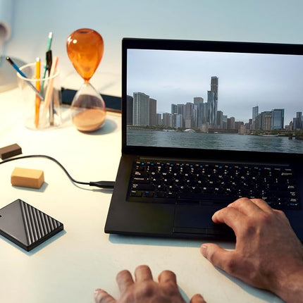 WD 2TB My Passport portable external storage, external hard drive, USB 3.0, portable HDD with software for device management, backup and password protection, works with PC, Xbox &Playstation, Black