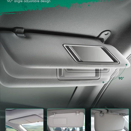 SCITOO A Pair Left and Right Beige Sun Visor Assembly 74320-06800-E0 74310-06750-E0 fit for 2006 2007 2008 2009 2010 2011 for TOYOTA Camry Sedan Windshield Visor with Sunroof Vanity Light