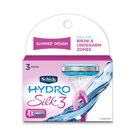 Schick Hydro Silk 3 Razor Blades Refills for Women