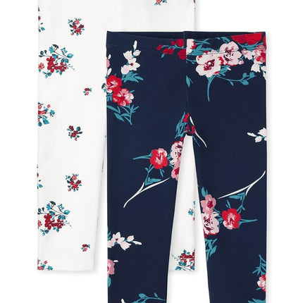 The Children's Place Legging en maille mode pour bébé fille, lot de 2, Tidal, 18-24 mois