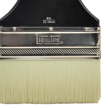 Liquitex 1300804 Freestyle Large Scale Brush, Broad Flat/Varnish 4-Inch, Long Handle