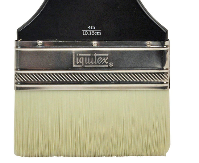 Liquitex 1300804 Pincel Freestyle Gran Escala, Plano Ancho/Barniz 4 Pulgadas, Mango Largo