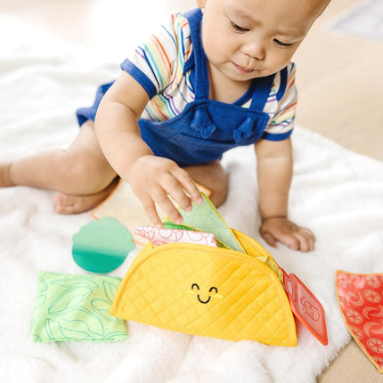 Melissa & Doug Multi-Sensory Soft Taco Fill & Spill Infant Toy Sensory Toys For Babies, Baby Taco Toy, Baby Toys For Ages 6 Months And Older