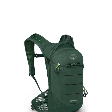 Osprey Raptor Jr Boy's Mountain Biking Backpack with Hydraulics Reservoir, Tundra Green, Tundra Green, One Size, Mountain Biking Backpack With Hydraulics Reservoir