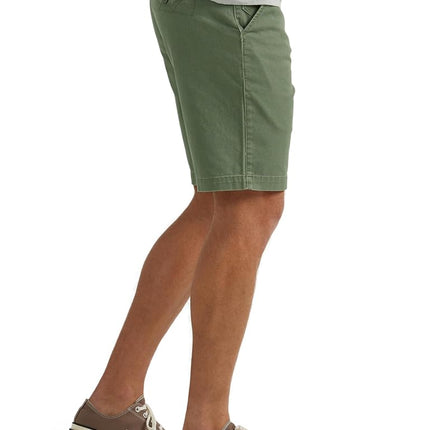 Wrangler Authentics Men's Authentics Flat Front Short Casual, Fourleaf Clover, 33W x 7L