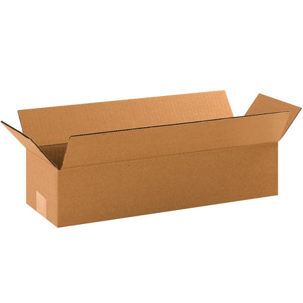 BOX USA B1864 Long Corrugated Boxes, 18" x 6" x 4"