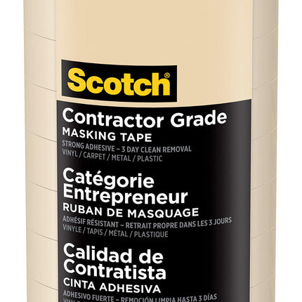 Scotch Contractor Grade Masking Tape, Tan, Tape fo
