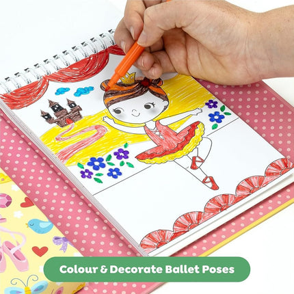 Tiger Tribe Ballet Colouring Set & Drawing Set