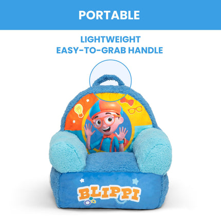 Delta Children - Blippi Cozee Buddy Kids Chair, Blue