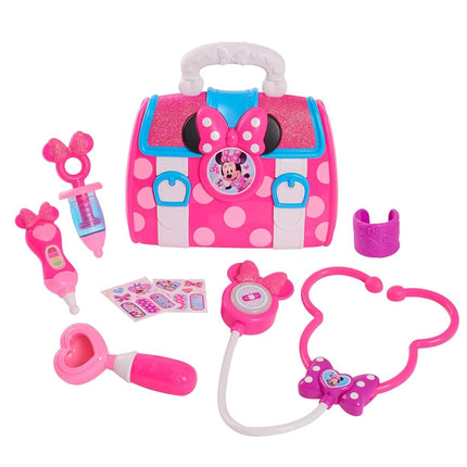 Disney Junior’s Minnie Mouse Bow-Care Doctor Bag Set, Dress Up and Pretend Play, Toy for Fans, Girls, Kids Ages 3 and Up