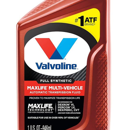 Valvoline VV324 Multi-Vehicle (ATF) Full Synthetic Automatic Transmission Fluid 1 QT