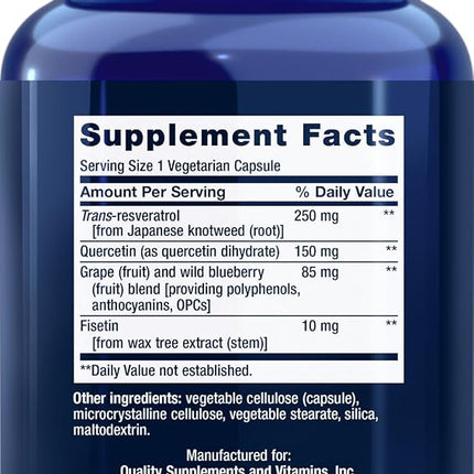 Life Extension Optimized Resveratrol, 90 Caps (Pack of 2)