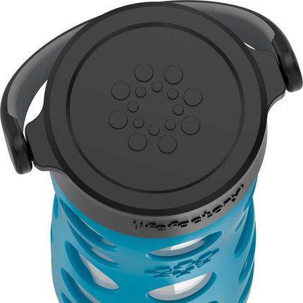 Lifefactory Glass Hydration Bottle Teal Lake 475 ml