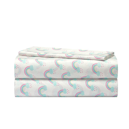 Heritage Kids 3 Piece Sheet Set, Rainbow Print, Tw