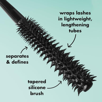 e.l.f. Lash XTNDR Mascara, Long-Lasting & Buildable for the Look of Eyelash Extensions, Lump & Flake Safe, Vegan & Cruelty Free, Deep Brown