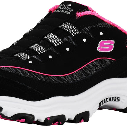 Skechers Women's D'Lites Slip-On Mule Sneaker Blac
