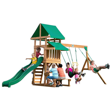 Backyard Discovery Belmont Cedar Swing Set | 2.4m 