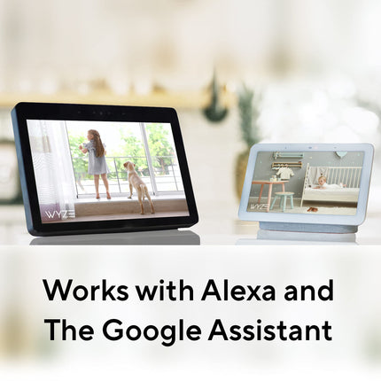 Cámara de vigilancia de bebé interior WYZE Cam Pan v2 1080p con panorámica, inclinación y zoom, visión nocturna a color, detección de movimiento y sonido, cámara de seguridad para el hogar compatible con Alexa y Google Assistant