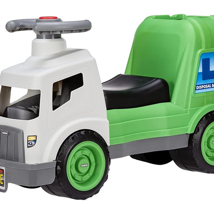 Little Tikes Dirt Diggers Garbage Truck Scoot - Ride-On with Working Horn, Trash Bin, and Wheels - Suitable for Indoor & Outdoor Use - Themed Toy for Boys & Girls - For Ages 2 to 5 Years