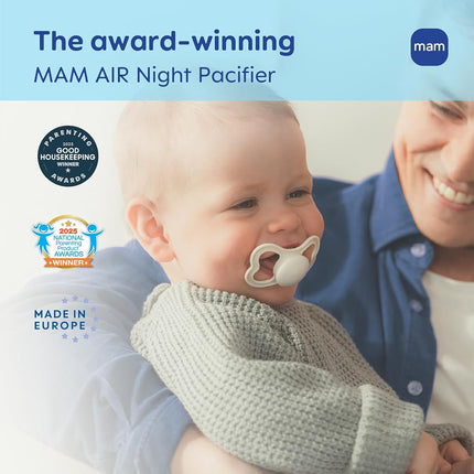 MAM Variety Pack Baby Pacifier, Includes 3 Types of Pacifiers, Nipple Shape Helps Promote Healthy Oral Development, 3 Pack, 0-6 Months, Boy