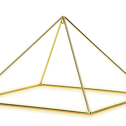 Pirámide de meditación de cobre de 23 cm y 51 grados de la mejor calidad para sanación