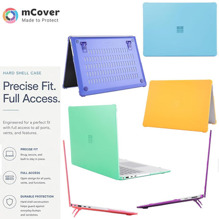 mCover Case ONLY Compatible for 2024+ 15" Microsoft Surface Laptop 7 (Model# 2037) Windows PC with ARM CPU and AI-Powered Copilot+ (NOT Fitting Other Surface Models) - Purple