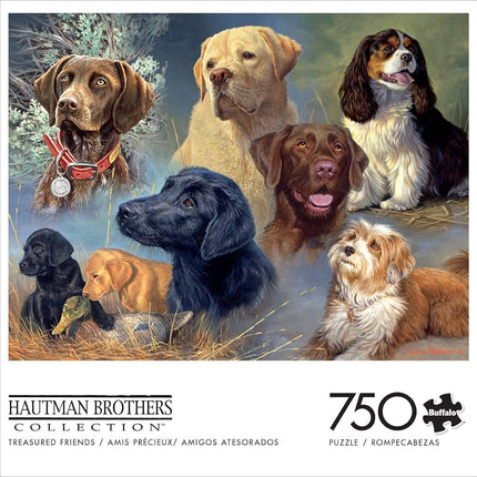 Buffalo Games - Hautman Brothers - Treasured Friends - 750 Piece Jigsaw Puzzle for Adults Challenging Puzzle Perfect for Game Nights - Finished Puzzle Size is 24.00 x 18.00