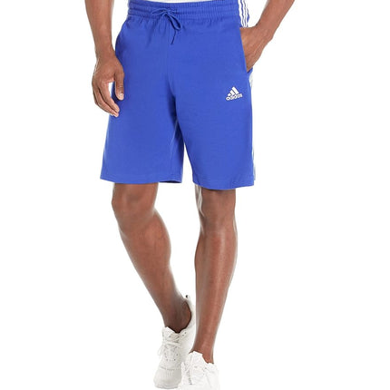 adidas Men's Essentials 3-Stripes Shorts, Semi Luc