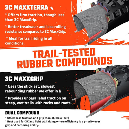Maxxis Minion DHR II EXO/TR/SkinWall 60 TPI Tubeless 29´´ X 2.40 MTB Tyre 29´´ x 2.40