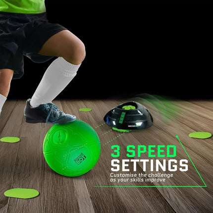 Smart Ball 1001CB Soccer Bot Indoor Football Trainer, Black, One Size