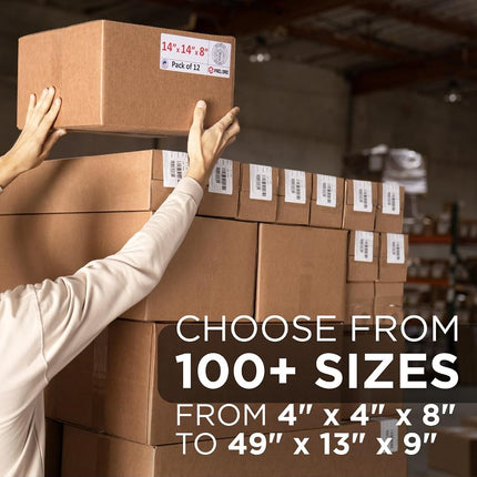 Paclord Lot de 6 grands cartons de déménagement, d'expédition ou de stockage – 10,16 cm (L) x 10,16 cm (l) x 30,48 cm (H) – Approuvé par USPS, UPS, FedEx – Fournitures d'emballage professionnelles