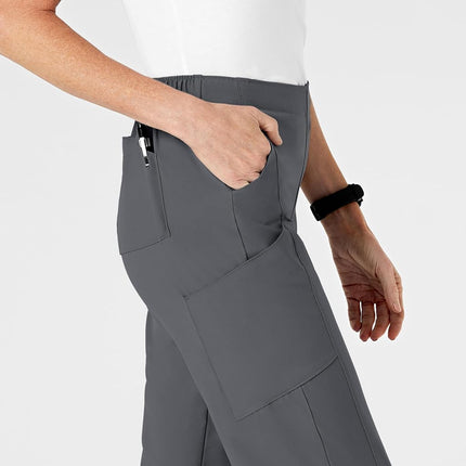 WonderWink Tall Plus Size Women's Full Elastic Pant, Pewter, XX-Large Tall