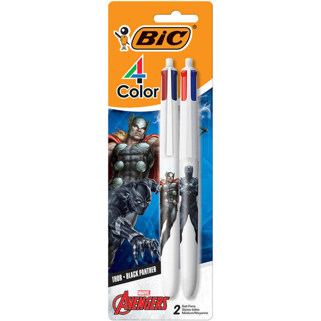 BIC 4 Color Marvel Avengers Retractable Ballpoint 