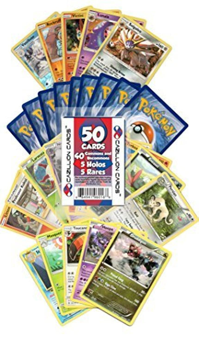 Cazillion Cards Pokemon Cards 50 Card Assorted Lot