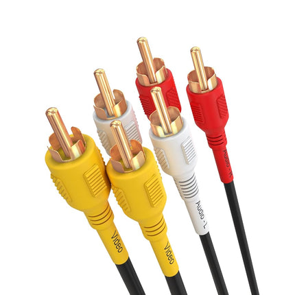 Cmple - 3-Male RCA to 3-Male RCA Composite Video A