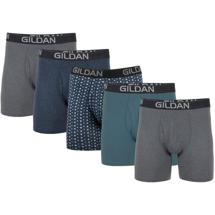 Gildan Men's Cotton Stretch Boxer Briefs, Multipac