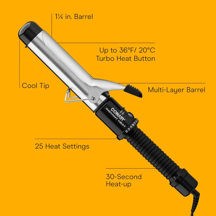 Conair Instant Heat Curling Iron; 1 1/4-inch