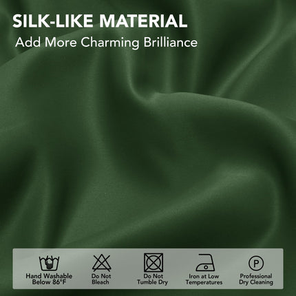 Deconovo Total Blackout Curtains with Double Layer, Noise Reduction Curtains, Thermal Insulated Drapes for Living Room Bedroom Patio Door (Green, 100W x 108L Inch, 1 Panel)