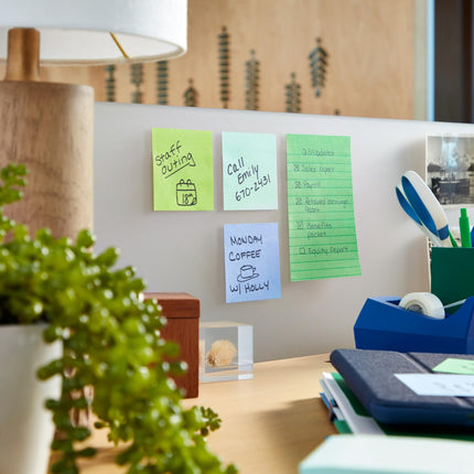 Notes Post-it Super Sticky Pop-up, 76x76 mm, 6 Blocs, Adhésion 2X Plus Forte, Couleurs Poptimistic, Couleurs Vives, Recyclable (R330-6SST)