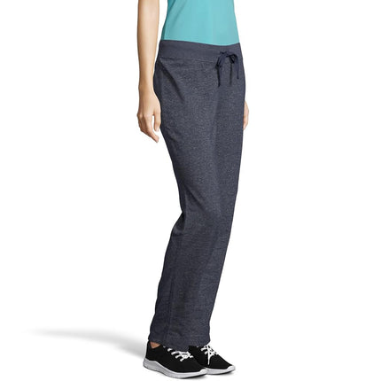 Hanes Women's French Terry Pant, Navy Heather, Large