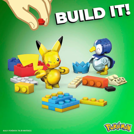 MEGA Pokémon Building Toys Set, Holiday Calendar with 202 Pieces, 2 Poseable Characters and Accessories, for Kids, GYG99