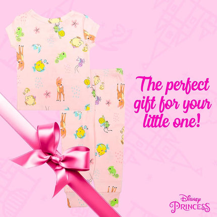 Disney Girls Fitted Cotton Two Piece Pyjama Set, Fun Together, 24 Months