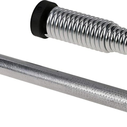 Hillman 847396 Driveway Marker Stake with Spring Back Action for Snow Poles or Rods and Student Drivers, Reflective Silver