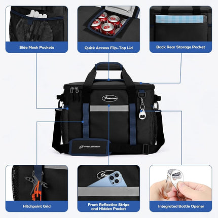 Maelstrom Soft Cooler Bag, 35 Can Beach Cooler with Flip-top Access