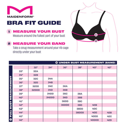 Maidenform Women's Comfort Devotion - Bra Extra Coverage, White, 34DD UK