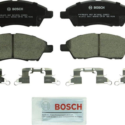 BOSCH BC1592 QuietCast Premium Ceramic Disc Brake Pad Set - Compatible with Select Nissan Versa, Versa Note; FRONT