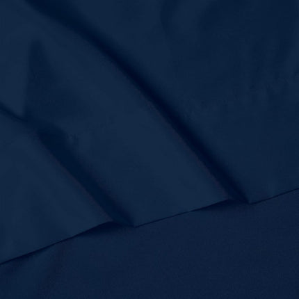 Parure de lit douillette Elegant Comfort résistante aux plis, drap-housse entièrement élastiqué, poches profondes jusqu'à 40 cm, microfibre, bleu marine, California King