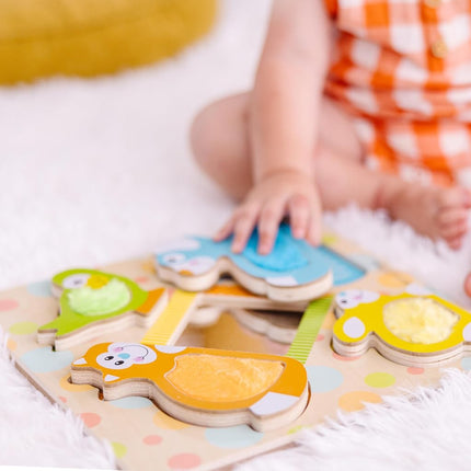 Melissa & Doug 1898 Peek-a-Boo Touch & Feel Puzzle